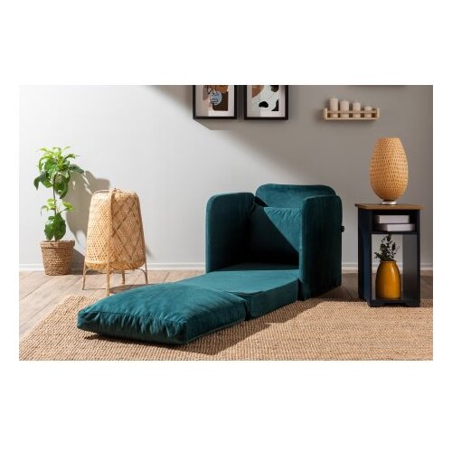 Atelier Del Sofa Fotelja na rasklapanje Saga Single, 68x70x66 cm, Petrolej Slike