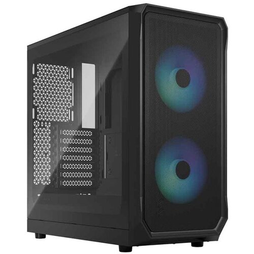 Fractal Design Kućište Focus 2 Black Solid, Mid-Tower, 2 USB porta, Crno Cene