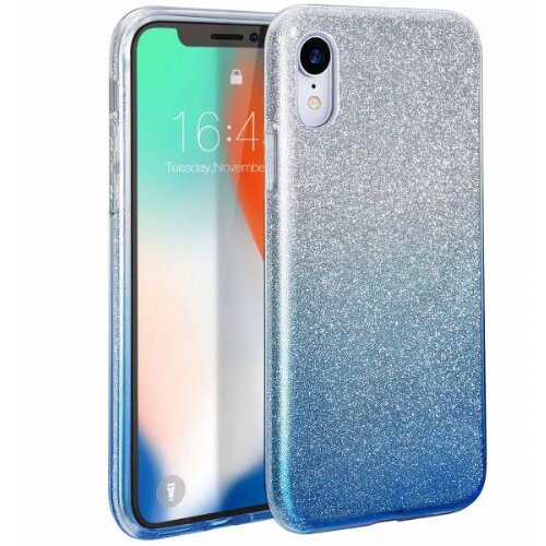 Nillkin silikonski ovitek z ble&amp;scaron;čicami bling 2v1 za samsung galaxy A32 A326 5G srebrno moder Slike
