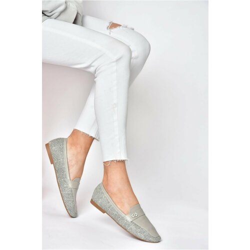 Fox Shoes P820940209 Gray Women's Flat-Soled Daily Women's Flats Slike