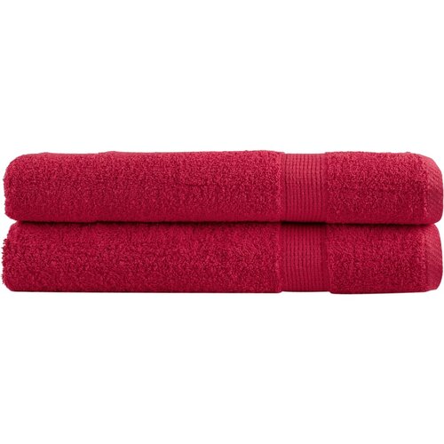  The Living Store Premium brisače SOLUND 2 kos rdeča 100x200 cm 600 g/m2 - Brisača, (21497491) Cene