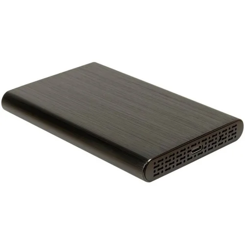 InterTech HDD/SSD 2.5” case, USB 3.1 Gen2, Type-C, up to 10Gbit/s transfer, aluminium casing, Retail