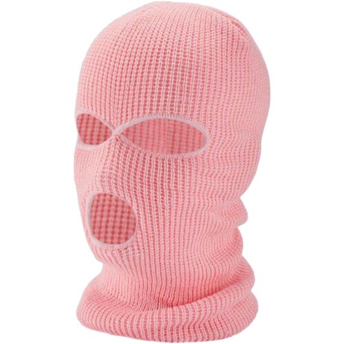 Balaclava Balaklava - pletena maska s 3 odprtinami (roza) Cene