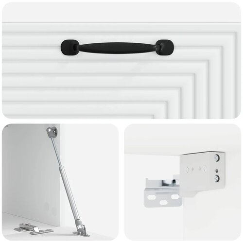  TV ormar za zid Bijela 59 5 x 31 x 30 cm Konstruirano drvo - Bijela 59 5 x 31 cm Slike