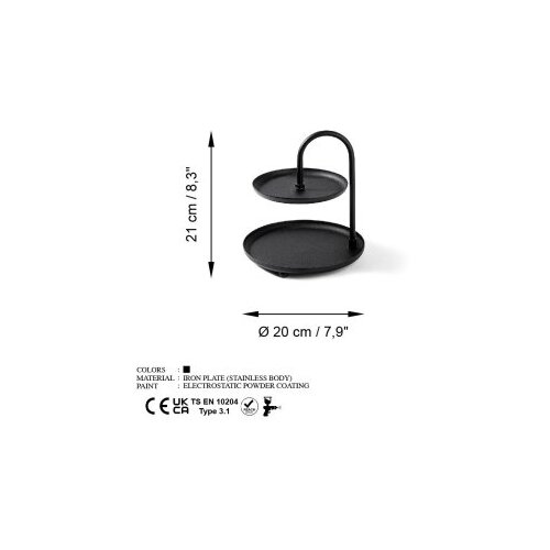 Wallxpert dekorativni metalni pribor kormen black Slike