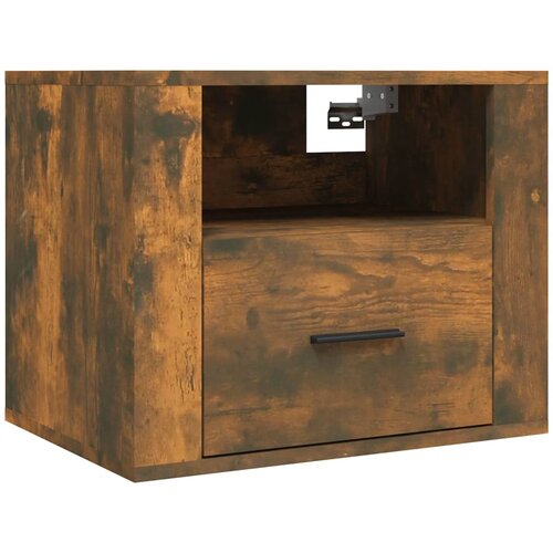 Maison Chic Stenska Nočna omarica - Nočna miza dimljen hrast 50x36x40 cm, (21690294) Cene