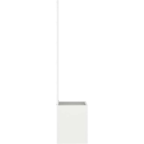 VidaXL Privatnost u vrtu Bijelo 32 x 140 cm Hladno valjana čelična Slike