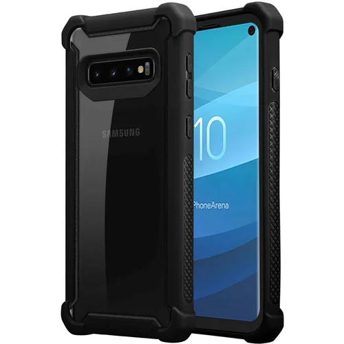 Cadorabo Case, združljiv s Samsungom v Alder Black-2-in-1 zaščitni pokrov s silikonskim robom TPU in akrilnim steklom, (20567750)