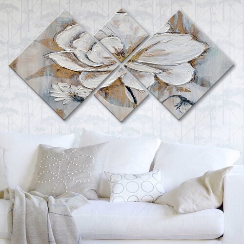 Wallity slika 4MDF1224363400, 60x115 cm, 4 dijela Cijene