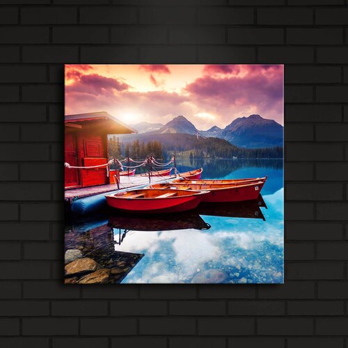 Wallity Zidna slika sa LED osvjetljenjem 4040IACT-12, 40x40 cm Cijene
