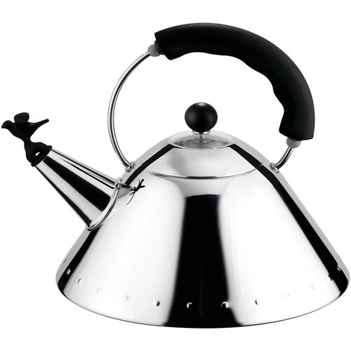 Alessi čajnik Bird 9093 / 2l / črn ročaj / indukcija / inox, (21317879) Cene