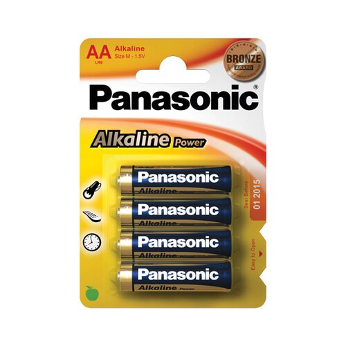 Panasonic LR6 AA bronze B4 alkalna baterija Slike