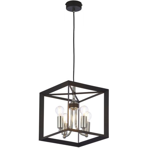 Vidik 22019 VISILICA 4xE14 METAL CRNA RETRO Cene