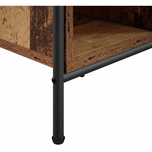  Stolić za kavu Staro drvo 90 x 90 x 41 cm Konstruirano drvo - Staro drvo 90 x 90 x 41 cm Slike