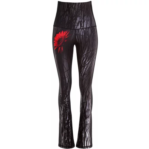 Winshape Športne hlače 'BCHWL107' temno siva / rdeča / črna