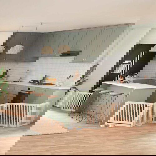 VidaXL Ograda za pse z vrati zložljiva 6 panelov 480 cm topolovina Slike
