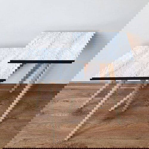 Hanah home 2Shp243 - white whitelight blue nesting table (2 pieces) Cene