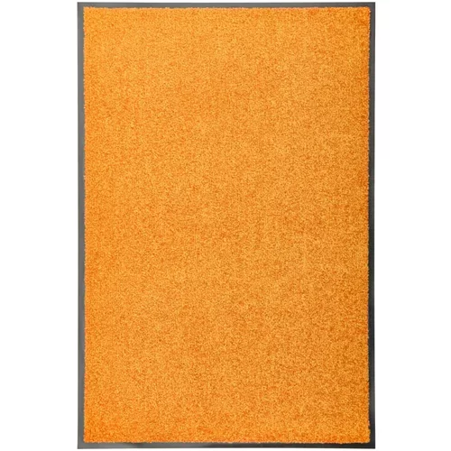 vidaXL Pralni predpražnik oranžen 60x90 cm, (20669145)