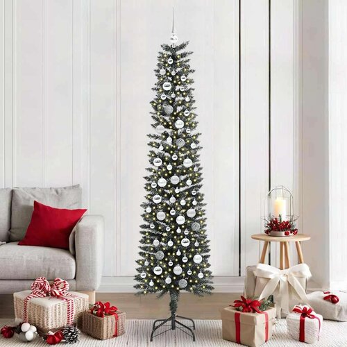vidaXL Umestno božično drevo med 300 LED Zelena 58 x 58 x 210 cm Cene