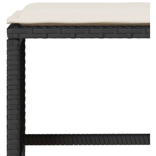  6-dijelni set vrtnih sofa s jastucima crni od poliratana Crna 177 x 70 x 68 cm Slike