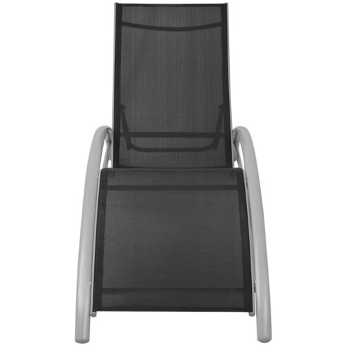 Maison Chic Vrtni Ležalnik - Sončna ležalnik Aluminij Črne Barve, (22043217) Cene