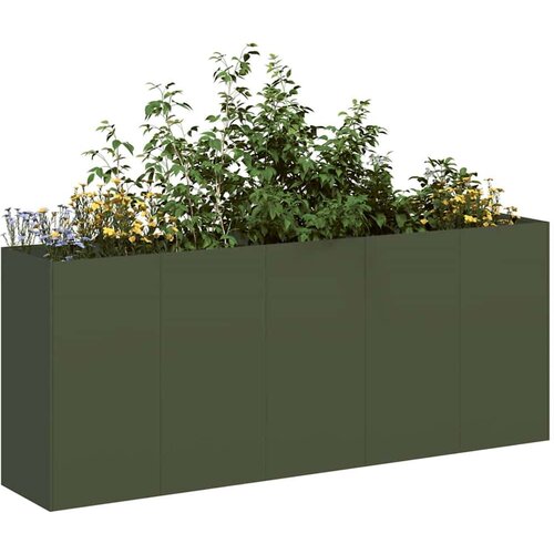 vidaXL Sadilnik Olive Green 200x40x80 cm Hladno valjano jeklo Cene