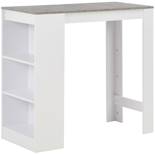 Barski stol s policom bijeli 110 x 50 x 103 cm Cijene