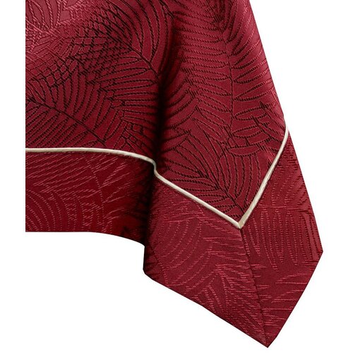 AmeliaHome Stolnjak Gaia s man&amp;scaron;etom i obrubom 110x200 cm, bordo Slike