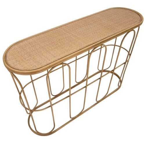 Mauro Ferretti Pomoćni stol od ratana u prirodnoj boji 32x110 cm Samui &amp;ndash; Slike