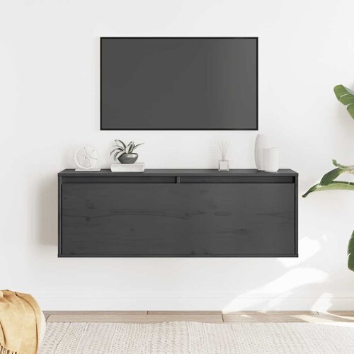Furnova Stenska omarica siva 100x30x35 cm trdna borovina, (21949907) Slike