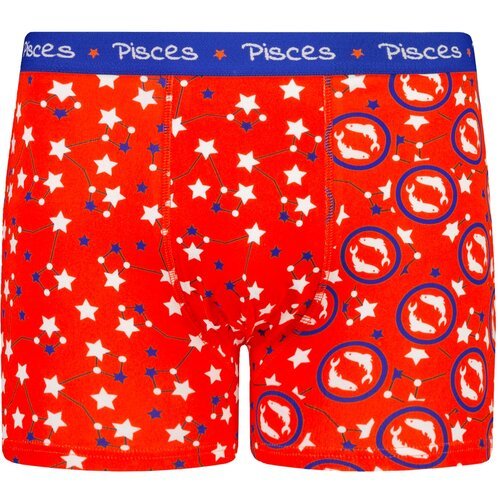 Frogies muške bokserice Pisces - crvene Slike