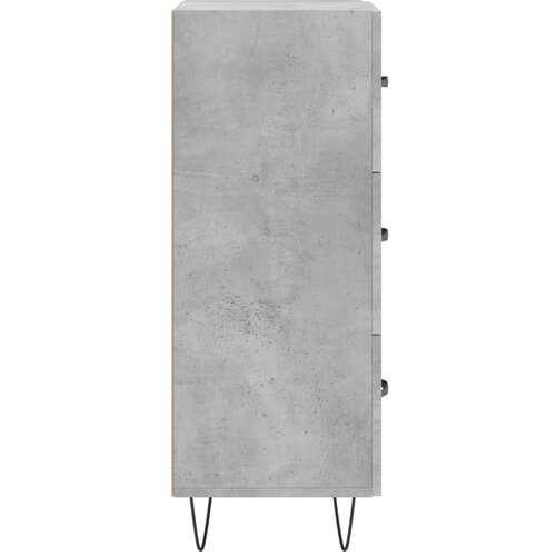  Komoda siva boja betona 34,5x34x90 cm od konstruiranog drva Slike