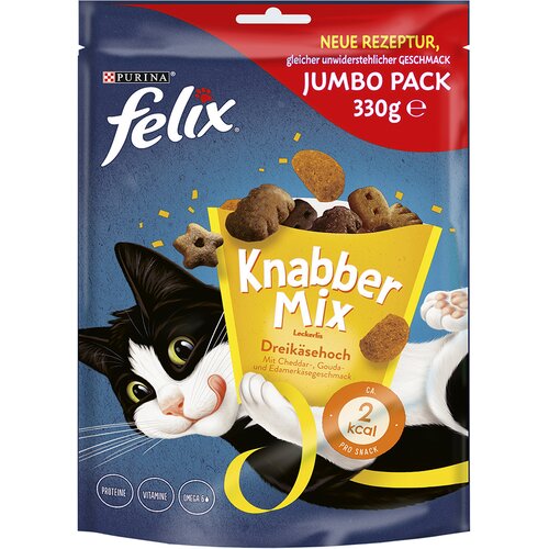 3 + 1 gratis! Felix prigrizki za mačke - KnabberMix: Dreik&auml;sehoch (330 g x 4) Cijene
