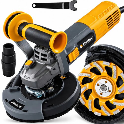 Powermat 1400W odsesovalni rotacijski brusilnik betona in kamna 125mm 2300&ndash;8000 obr/min - Cene