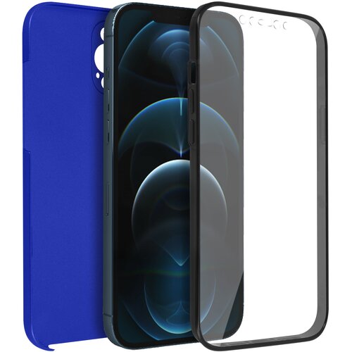 AVIZAR Apple iPhone 12 Pro Max Integral 360° etui: mehka sprednja stran in trda zadnja stran - modra, (20719745) Cene