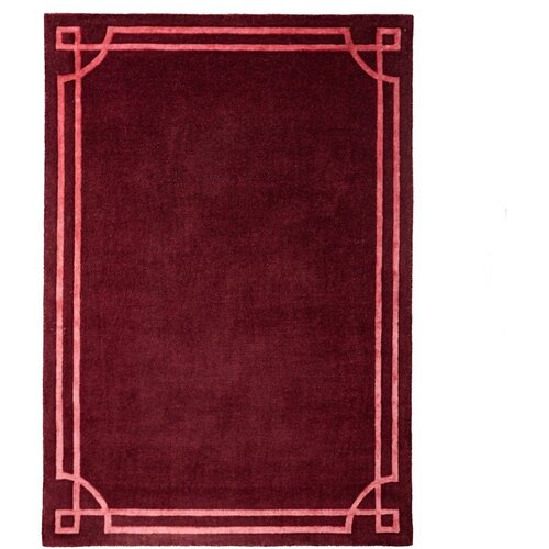 Flair Rugs Bordo rdeča ročno tkana volnena preproga 160x230 cm Gatsby – Cene