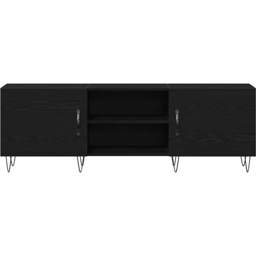  Set TV komoda Crni hrast 150 x 30 x 50 cm Konstruirano drvo Slike