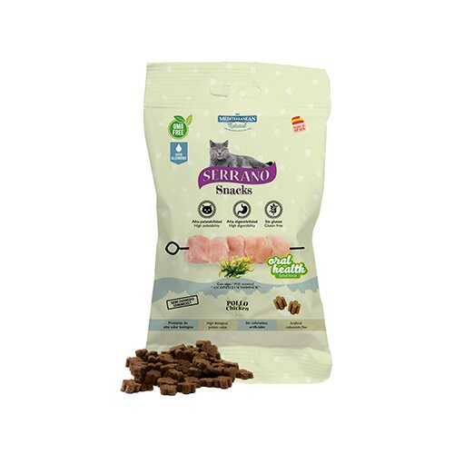 Mediterranean Natural Serrano Snacks poslastice za mačke Oral care - piletina 50g Cene