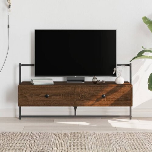 vidaXL TV omarica stenska rjavi hrast 100,5x30x51 cm inženirski les Cene