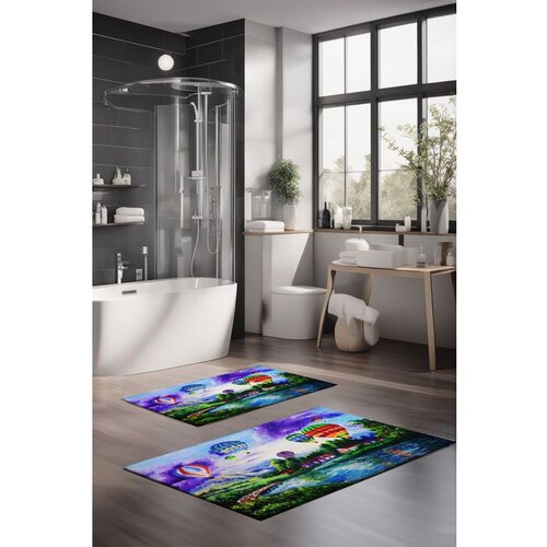  CT-5128 multicolor bathmat set (2 pieces) Cene