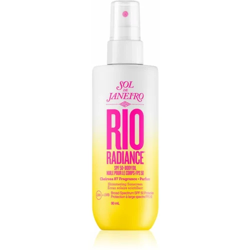 Sol de Janeiro Rio Radiance posvetlitveno olje za zaščito kože SPF 50 90 ml