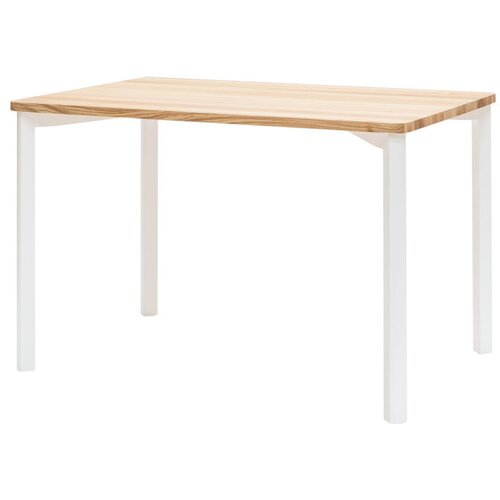 Ragaba bijeli blagovaonski stol sa zaobljenim nogama TRIVENTI, 120 x 80 cm Cijene