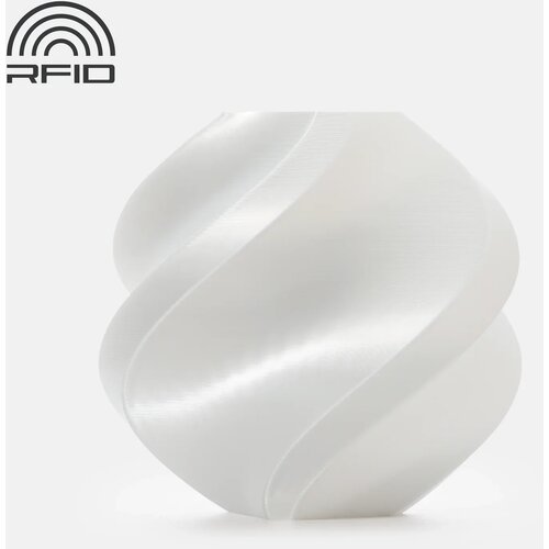Bambu Lab PLA Silk+ White - tuljava Slike