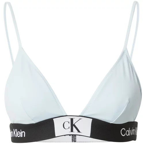 Calvin Klein Swimwear Bikini gornji dio svijetloplava / crna / bijela