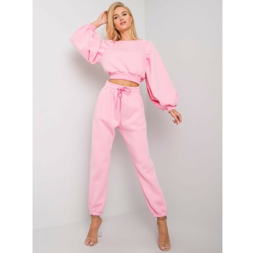 Fashion Hunters RUE PARIS Pink women's sweatshirt set Cene
