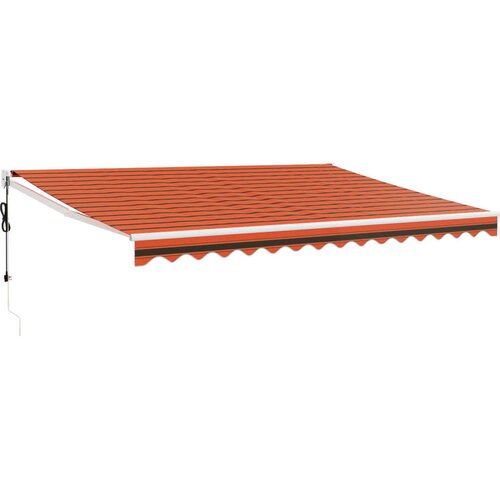  Automatska tenda na uvlačenje narančasto-smeđa 4 x 3 m Slike