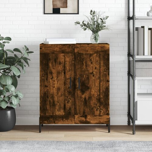  Komoda boja dimljenog hrasta 69,5x34x90 cm konstruirano drvo Slike