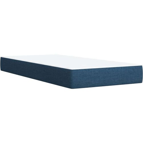vidaXL Box spring postelja z vzmetnico modra 90x190 cm blago, (21291009) Cene