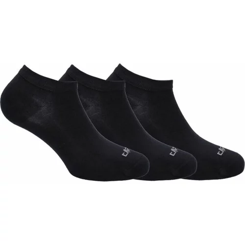 CMP BAMBOO INVISIBILE SOCK TRIPACK Muške čarape, crna, veličina