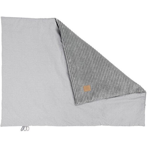 MeowBaby Siva korduro dječja dekica 100x77 cm - Cijene